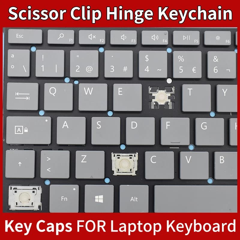 Replacement Keycap Key Cap Scissor Clip Hinge For Microsoft Surface Book 1 Book 2 1703 1705 1704 Keyboard 13.5inch