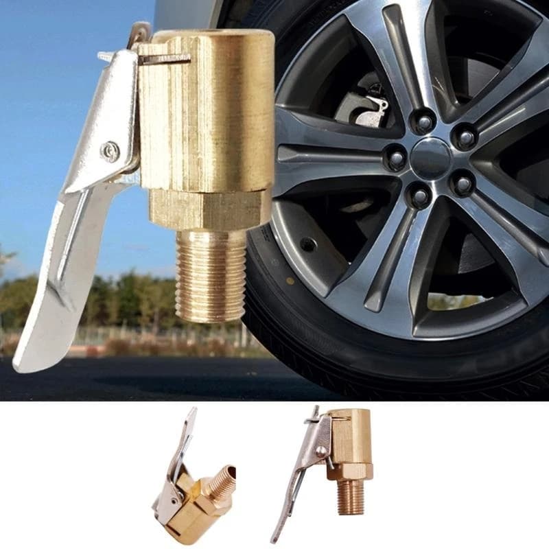 Morsetto per ugello della pompa della valvola della gomma per auto, per auto, per bici, connettore adattatore per pompa