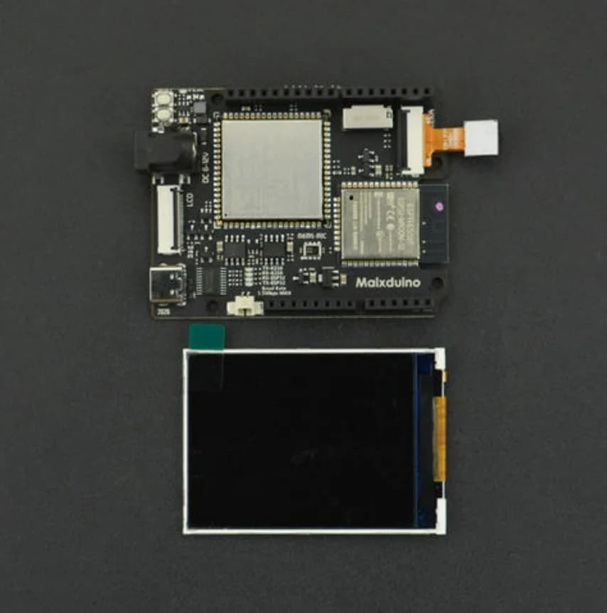 Scheda di sviluppo AI Maixduino con K210 RISC-V, ESP32 WiFi BT, fotocamera e LCD, compatibile con Arduino UNO Form Factor
