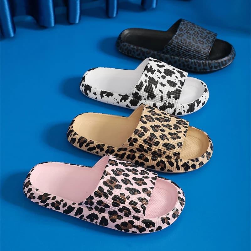 Ciabatte da donna con plateau stampate alla moda, taglia 45, in EVA, con fondo spesso, antiscivolo, per esterni e spiaggia