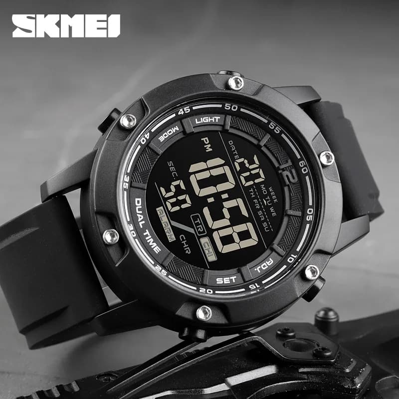 SKMEI Conto alla rovescia Orologi da polso sportivi per uomo 100M Orologio digitale impermeabile Sveglia maschile Orologi elettronici relogio masculino