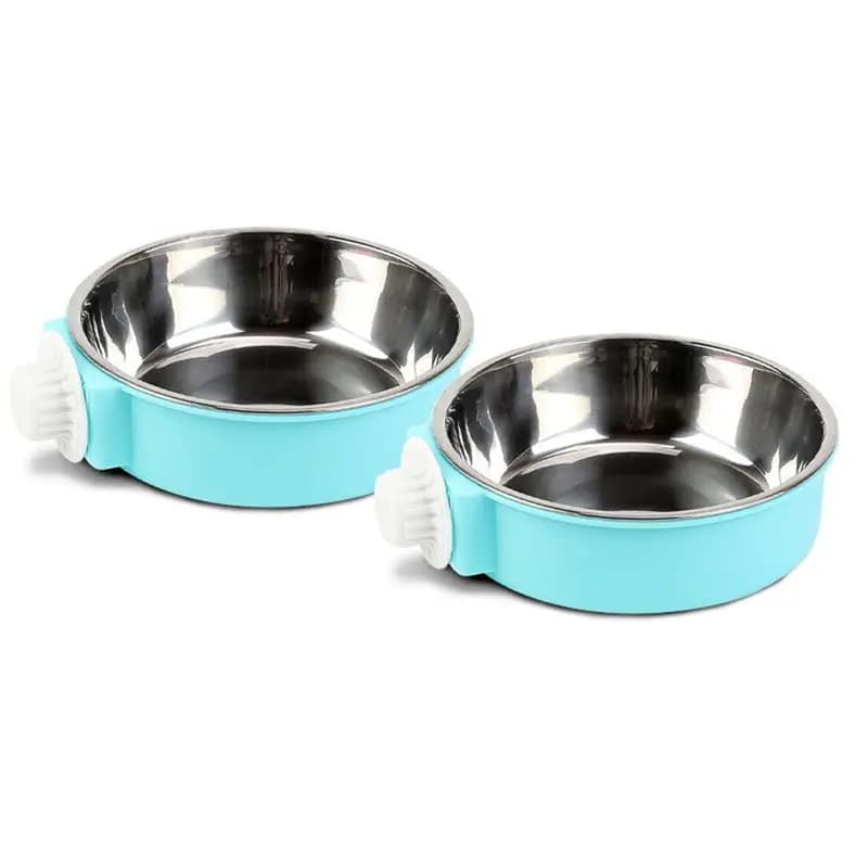 A88E- Ciotola per animali domestici Ciotola per animali in acciaio inossidabile regolabile antiribaltamento, alimentatore sospeso perfetto per fornire cibo e acqua per cani