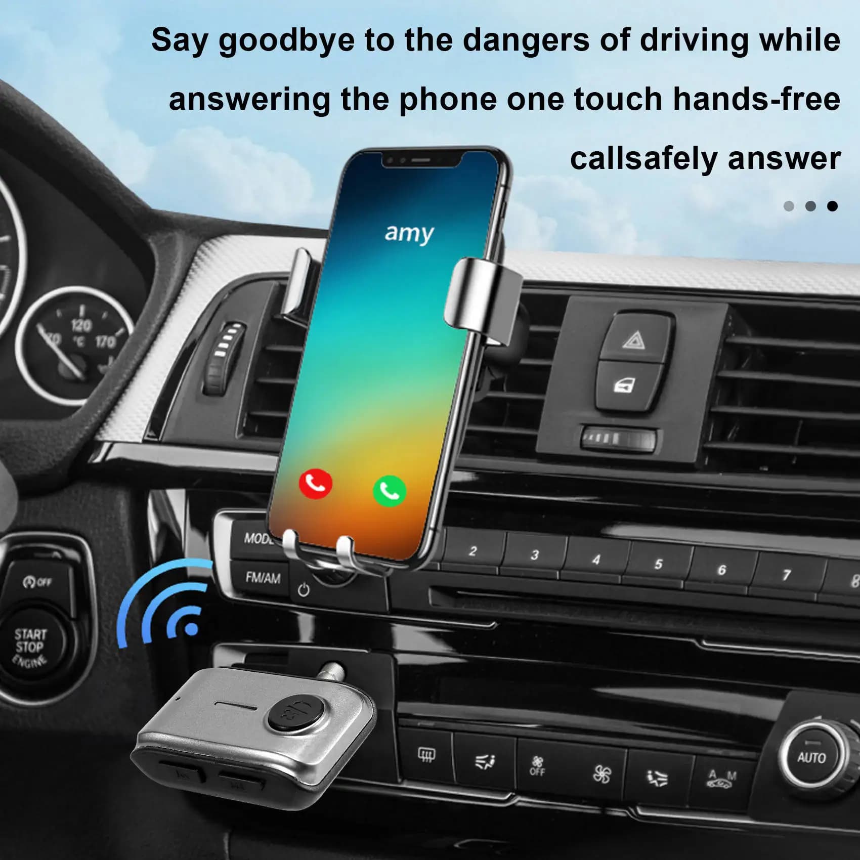 YSS-Wireless Bluetooth 5.3V Ricevitore per auto Adattatore Bluetooth AUX 3,5 mm per auto Altoparlante Audio Lettore multimediale per auto