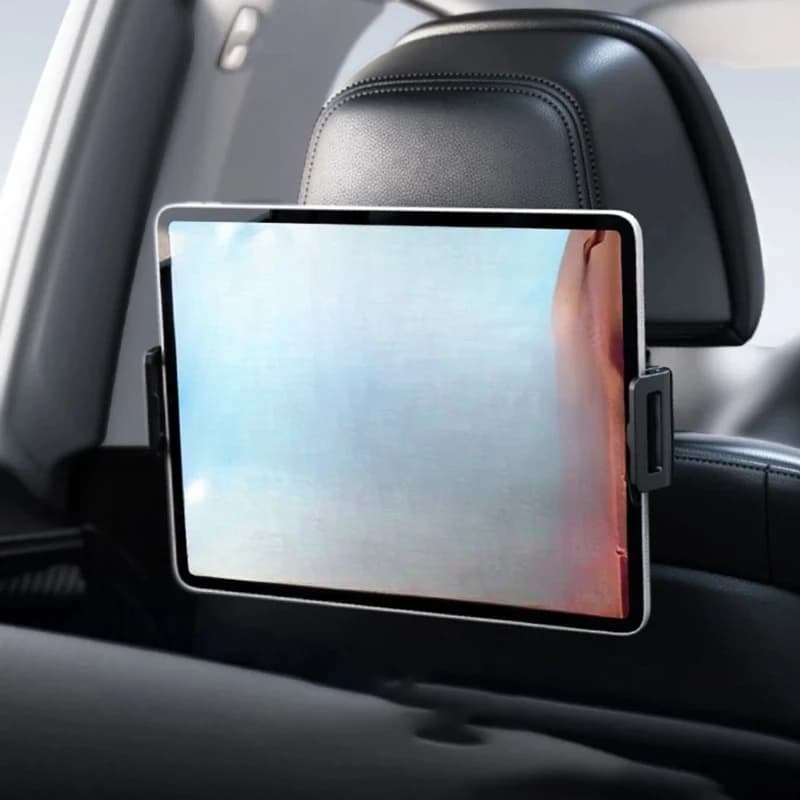 360 Degree Swivel Tablet Support Auto Head for iPad Support for Back Seat Pillow Auto Travel on Laptop Road