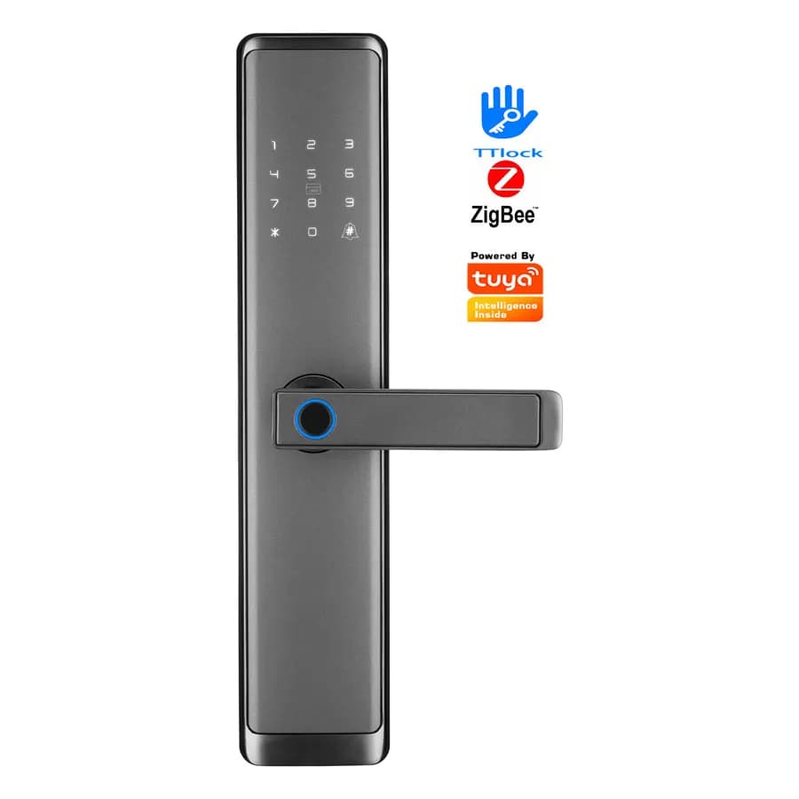 TOPTEQ Zigbee Tuya TTLock Smart Lock Wifi Serrature di sicurezza Smart DoorLock Blocco e allarme con impronte digitali