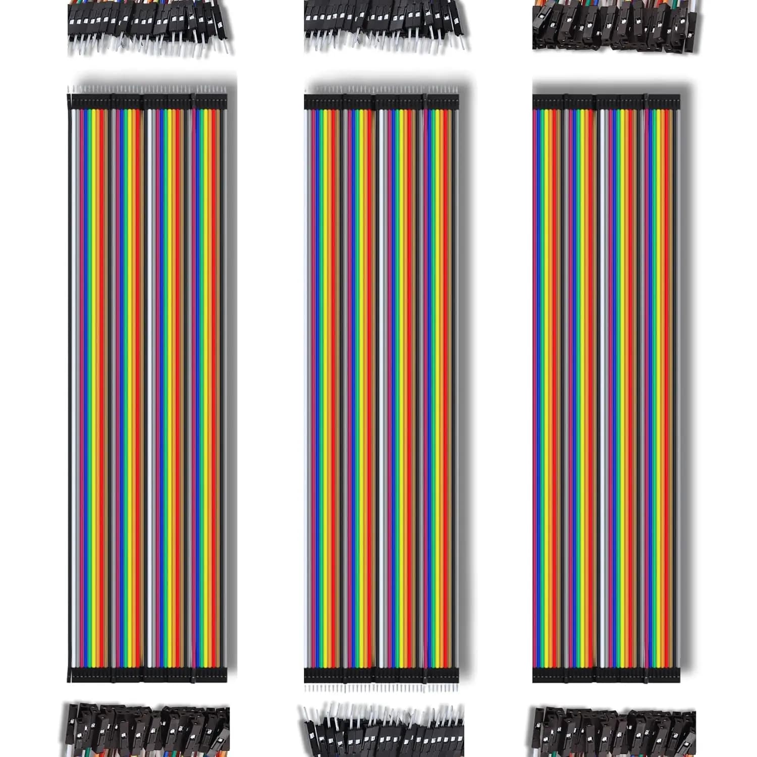 Jumper cable 3 x 40, each 20 cm M2M / F2M / F2F compatible with breadboard Arduino and Raspberry Pi