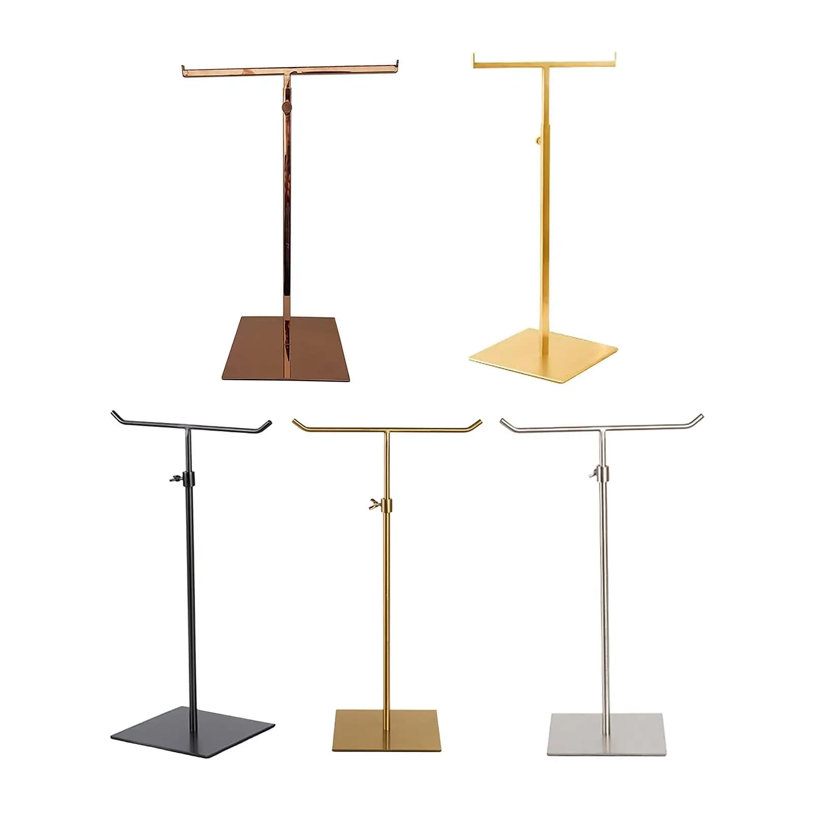 Metal Handbag Rack,Tabletop Purse Display Stand,Adjustable Height,Double Hook