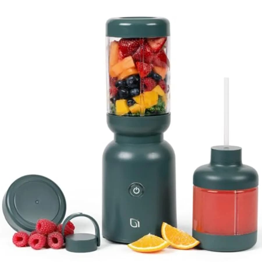 Frullatore Personale Compatto Eco Series Warrior per Frullati, Smoothie e Ghiaccio Tritato, con Funzionamento a un Solo Pulsante, Modello 6