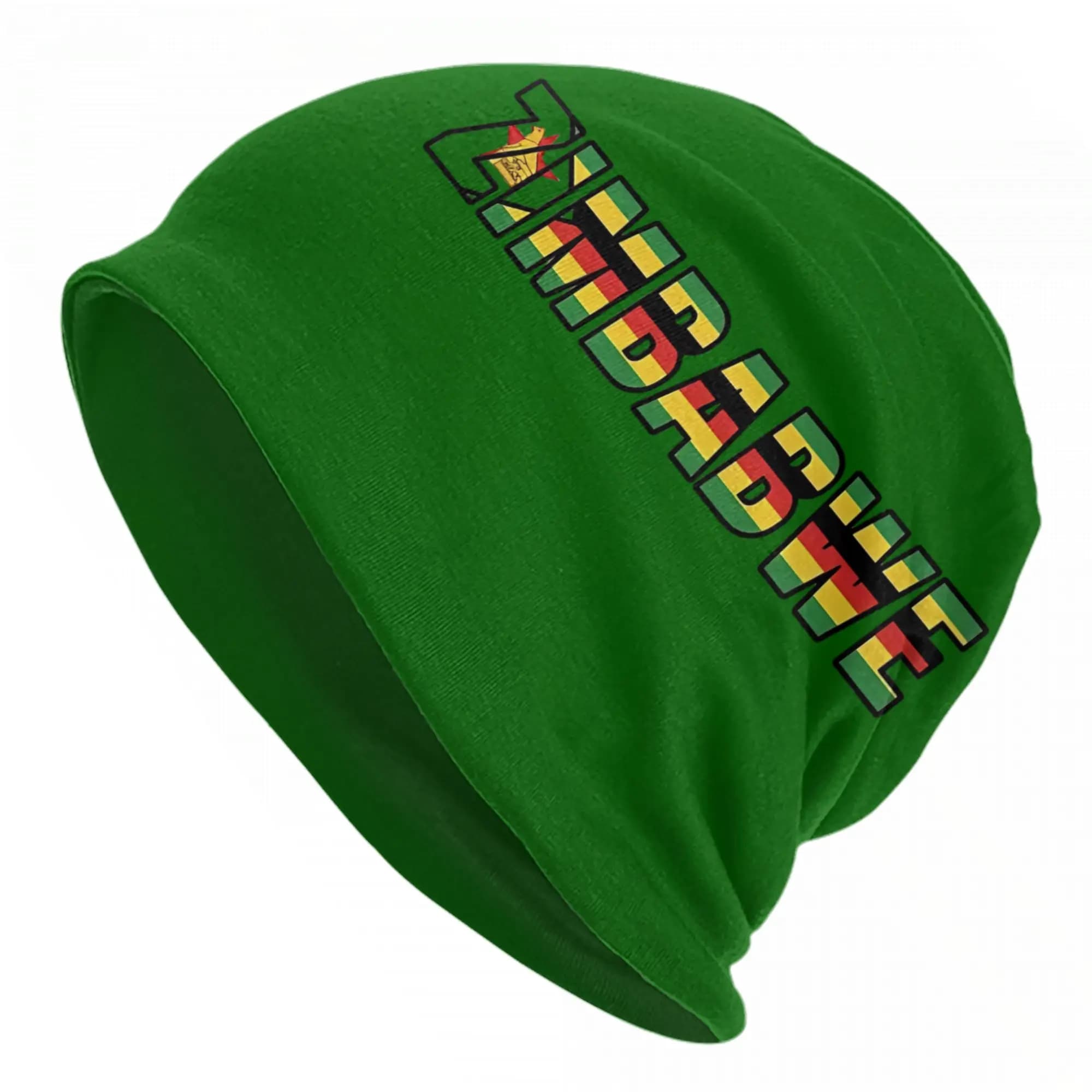 Cappelli con bandiera dello Zimbabwe, berretti da esterno in stile Goth, berretti caldi a doppio uso per uomo e donna