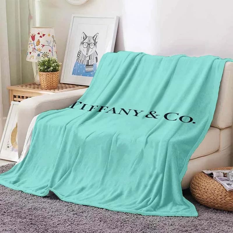 2026 new model T-tiffany Printed Woolen Blanket Home Sofa Bed Hotel Office Comfortable Warm Flannel Bedding Blanket Portable