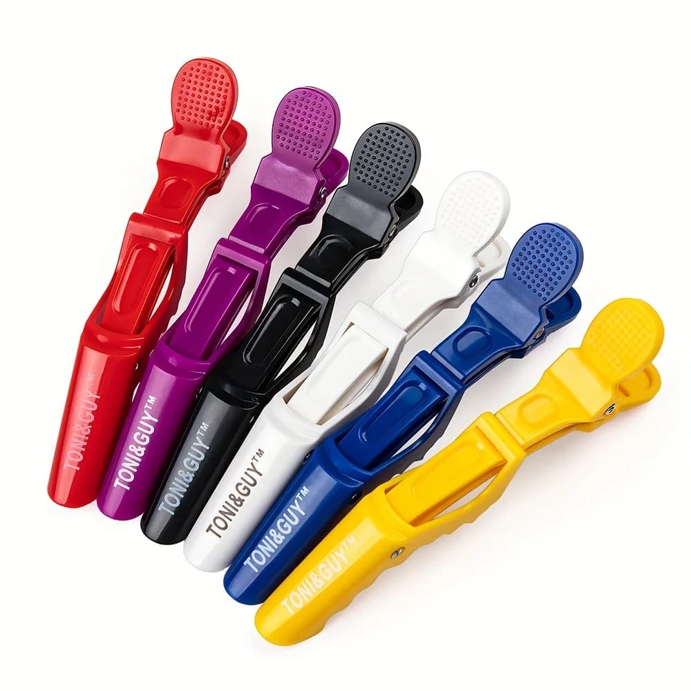 6Pcs Plastic Hair Sectioning Clips Alligator Curl Clips