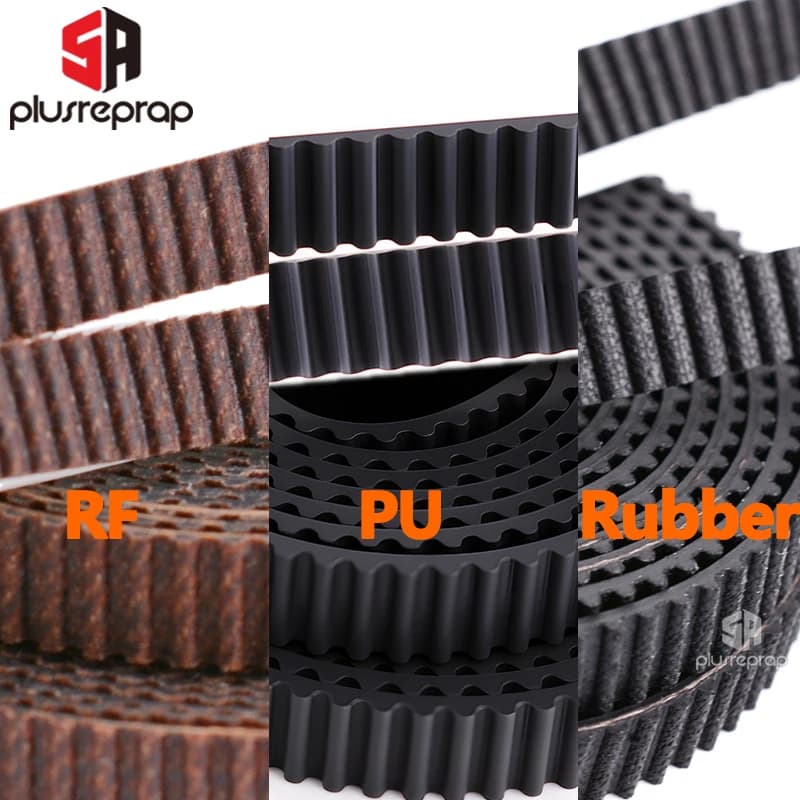 Cinghia dentata aperta GT2 da 6 mm per BambuLab X1/P1/A1 per Creality Ender 3/K1C Cinghie per stampante 3D in gomma - Trasmissione ad alta precisione