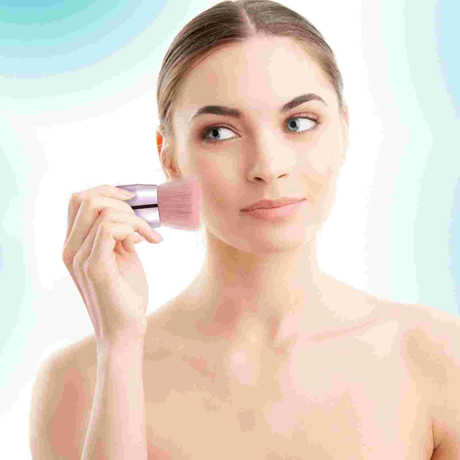 Set di pennelli per trucco da 12 pezzi, setole fini e dense, fard da viaggio, viso sciolto, fondotinta in plastica, strumenti cosmetici quotidiani