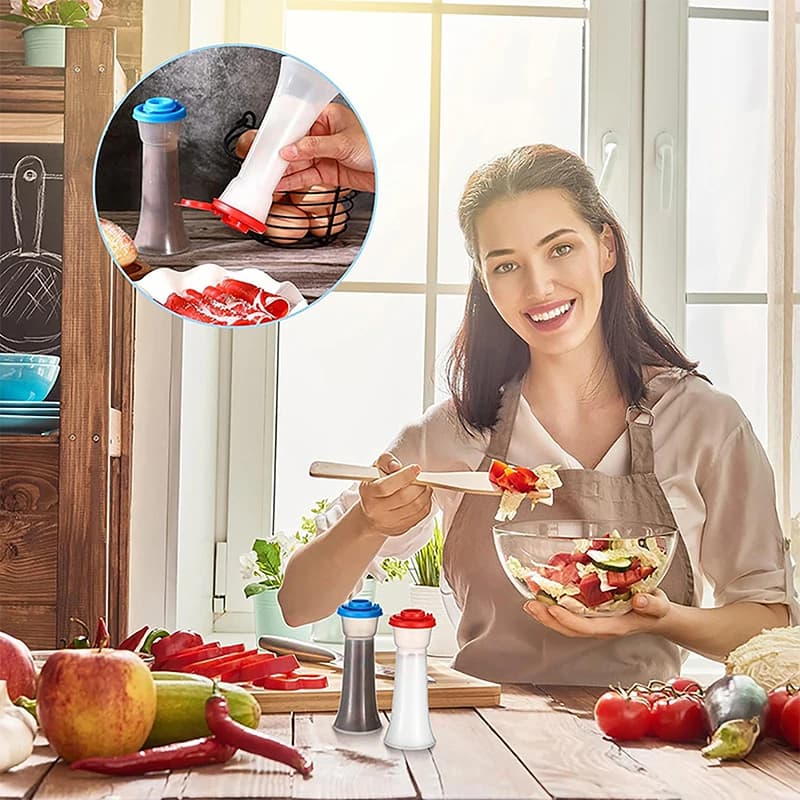 1/2/5Pcs Kitchen Spice Bottle Barbecue Seasoning Bottle with Lid Salt and Pepper Shaker Pepper Shaker Mini Seasoning Jar Set