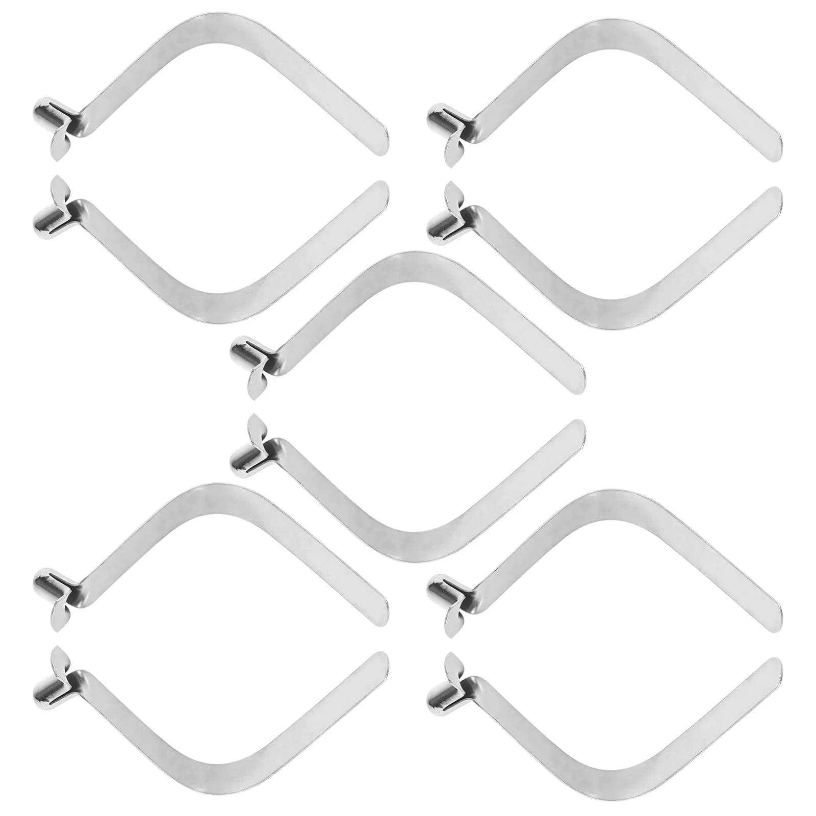 10 Pezzi Clip a Molla in Acciaio per Kayak, Pagaie, Pali da Tenda, Ombrelli, Canne da Pesca, Perni di Bloccaggio per Tubi, Resistenti e Antiruggine