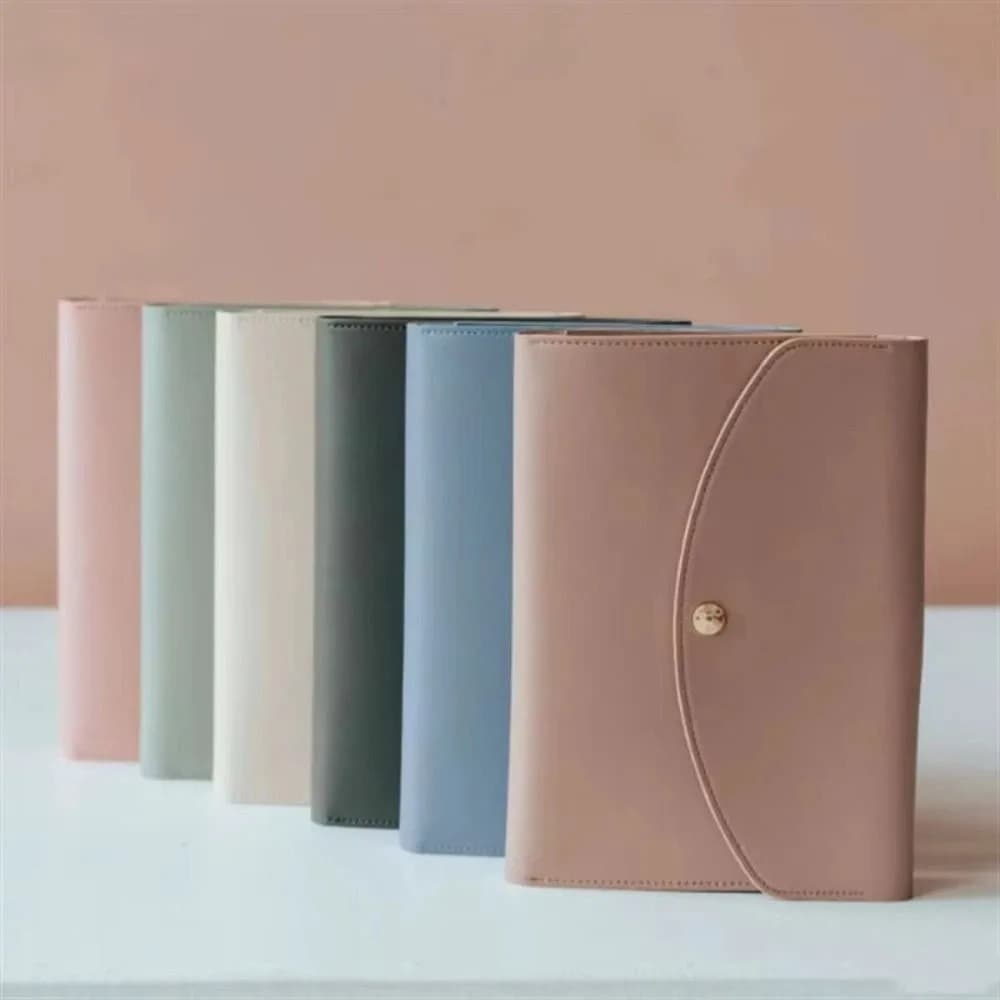 Simple Taking Notes A5 Notebook Thickening Loose-leaf Diary Notebook Durable PU Leather Memo Notepad Weekly Monthly Planner