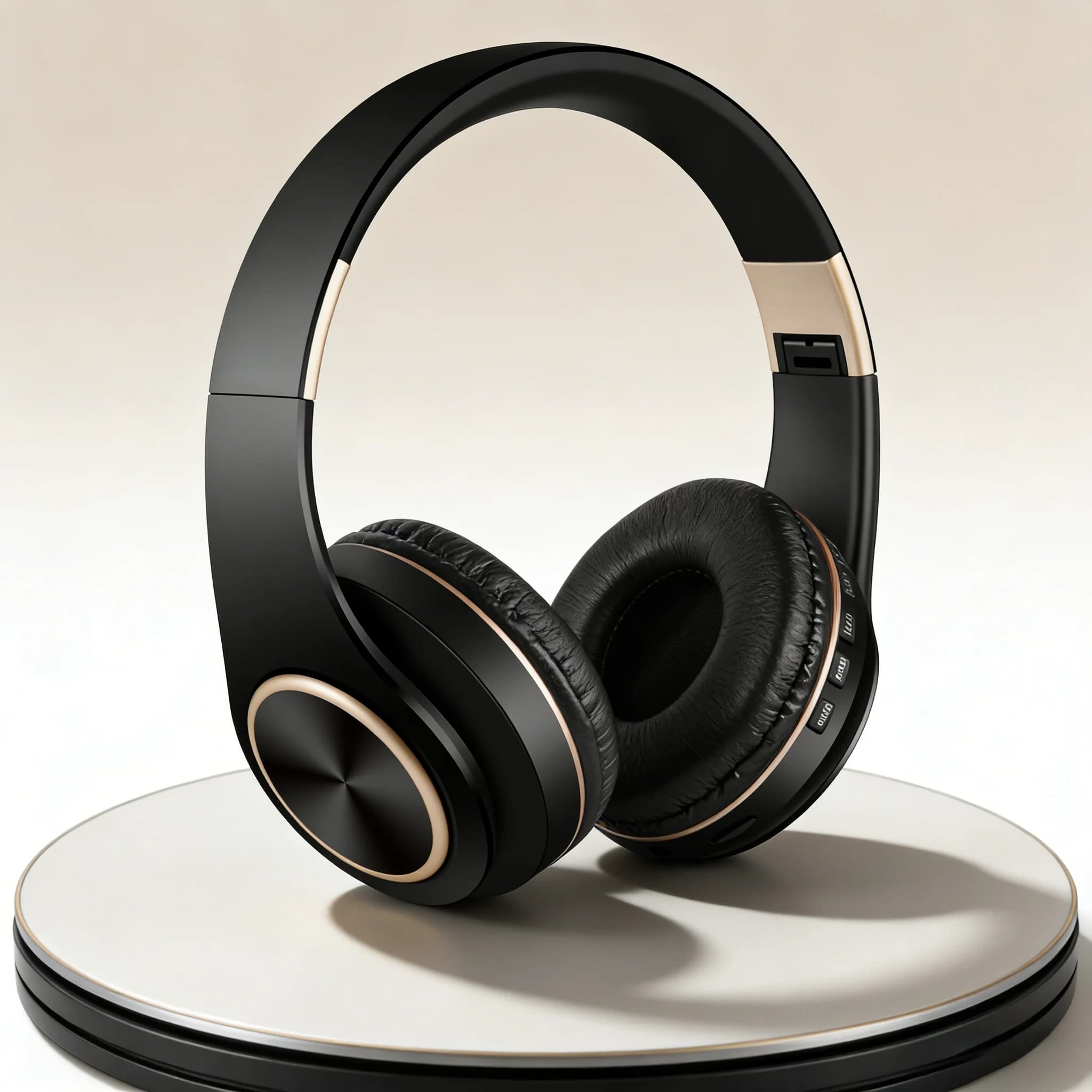 Bluetooth 5.3 HiFi Wireless over-ear headphones Low latency Stereo with noise cancelling, ENC microphone earphones