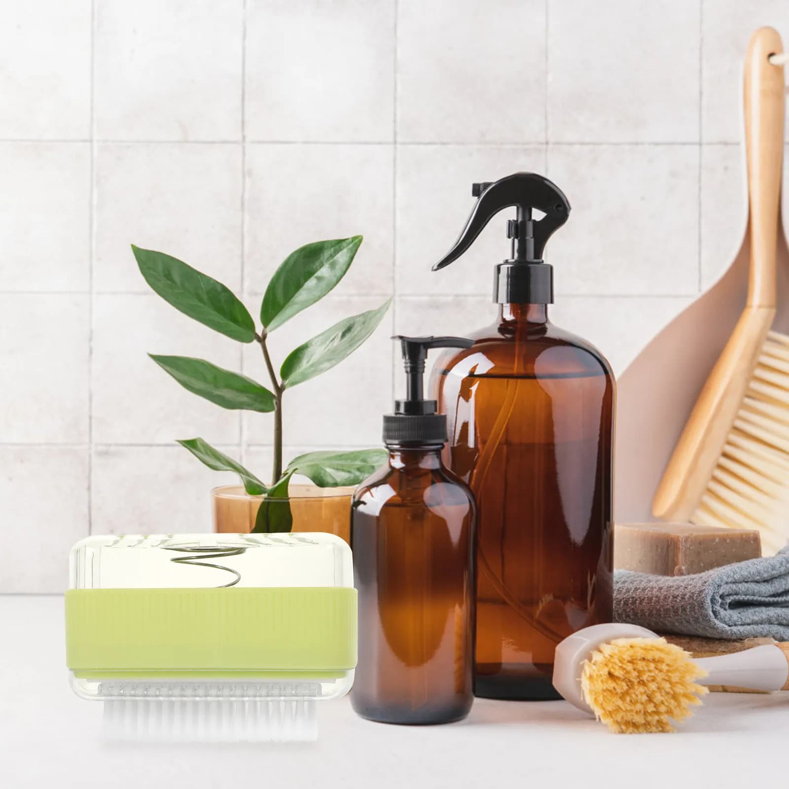 Scatola Multifunzionale per Sapone con Rullo Spugna, Costruzione Robusta in PP e ABS, Lati Antiscivolo Goffrati, Contenitore per Sapone da Viaggio