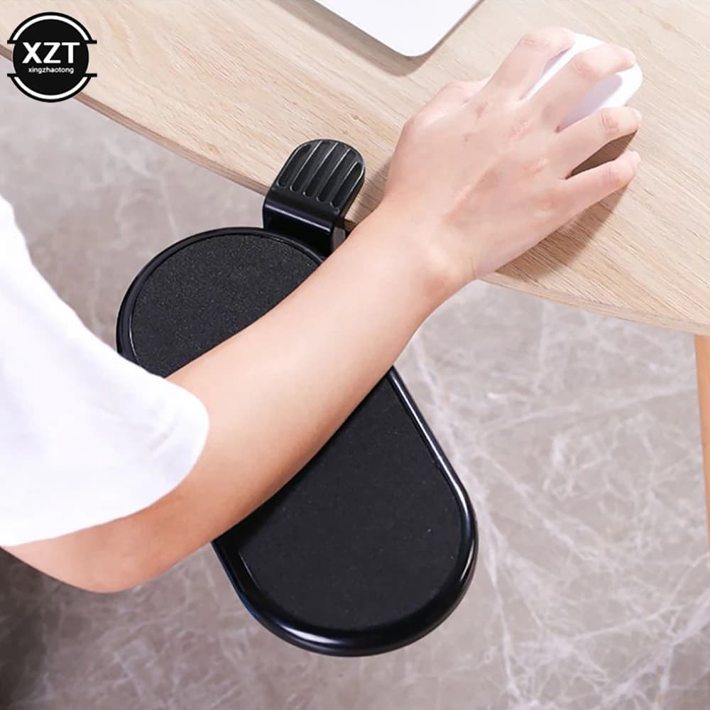 Braccio rotante per Computer regolabile per PC supporto per poggiapolsi per scrivania staffa per mano supporto per tappetino per Mouse da ufficio supporto ergonomico
