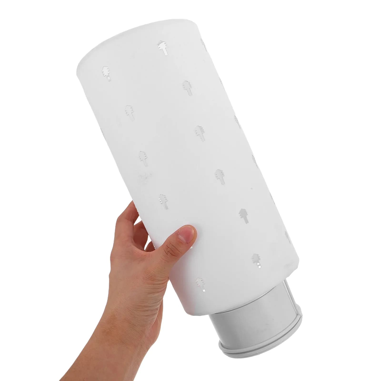 Lampada da Tavolo in Tessuto Traforato con Paralume Morbido, Lampada da Comodino per Camera da Letto, Soggiorno, Scrivania, Tavolino Decorativo