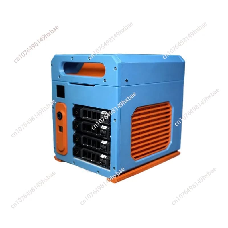 Chassis NAS a 4 dischi Piccolo alimentatore 1u Scheda principale ITX Server di archiviazione domestico Piccolo chassis