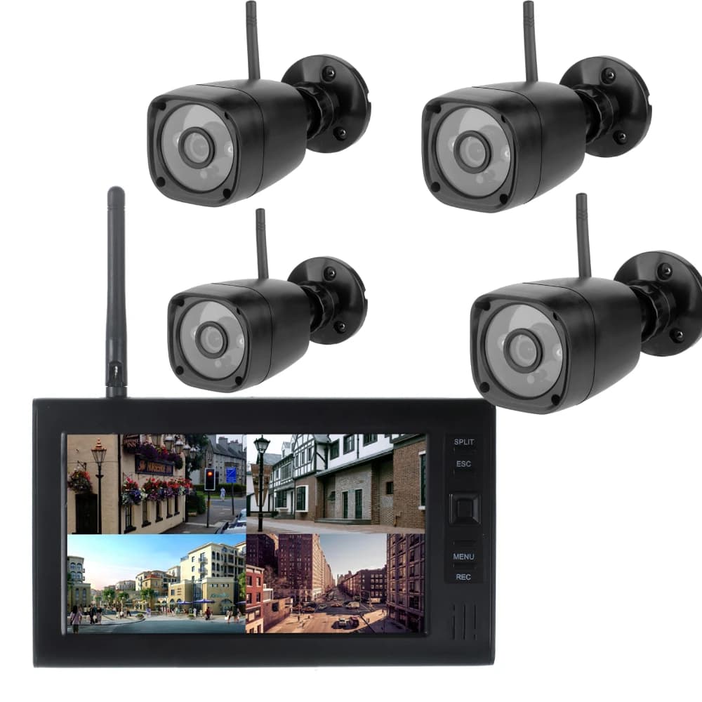 Sistema videocitofonico multiappartamento, sistema campanello videocitofonico, telecamera IR 2 ~ 3 appartamenti, 7"