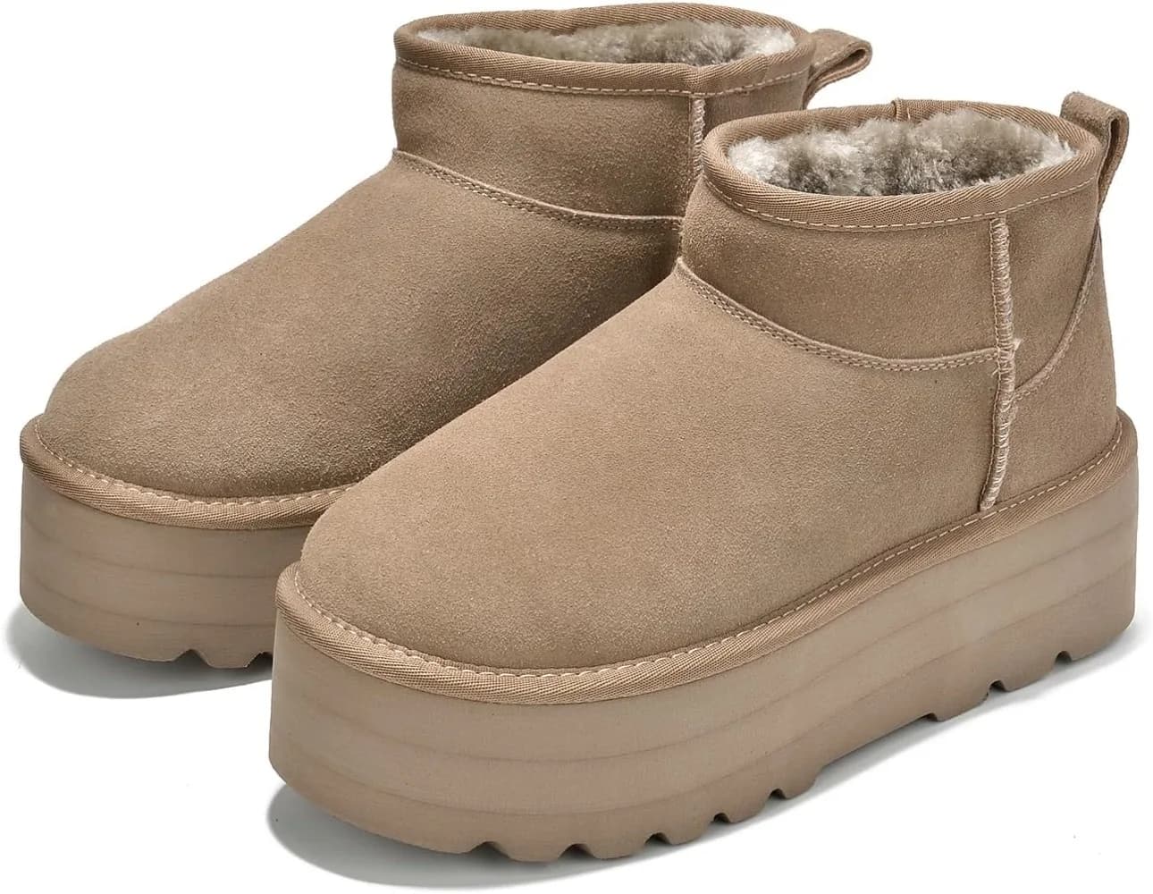 Women boots in real leather – non-slip, memory foam insole, light winter boots (Huggy)