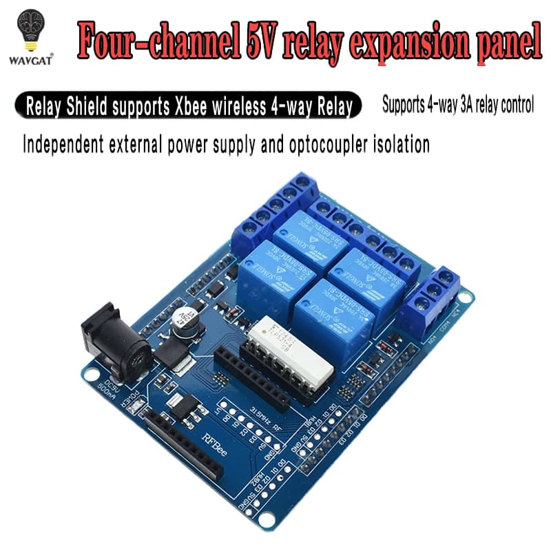 3A 240V 4 Channels Module Relay Wireless Optoisolator Xbee Bluetooth Bee Relay Shield Expansion Card Switch For Arduino HomeApp