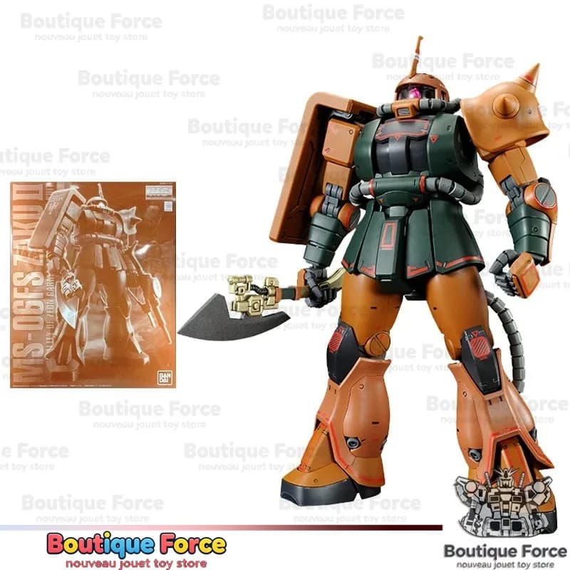 Bandai Gundam MS-06FS Zaku II MG 1/100 Model Kit Edizione Limitata PB Originale Gunpla Action Figure Giocattolo Anime per Adulti
