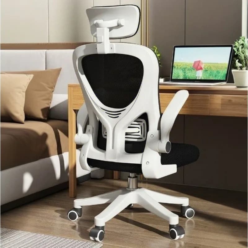 Sedia da Gaming Ergonomica, Sedia da Ufficio per Lunghe Ore, Uso in Dormitorio Universitario, Resistente e Confortevole con Supporto Lombare Regolabile