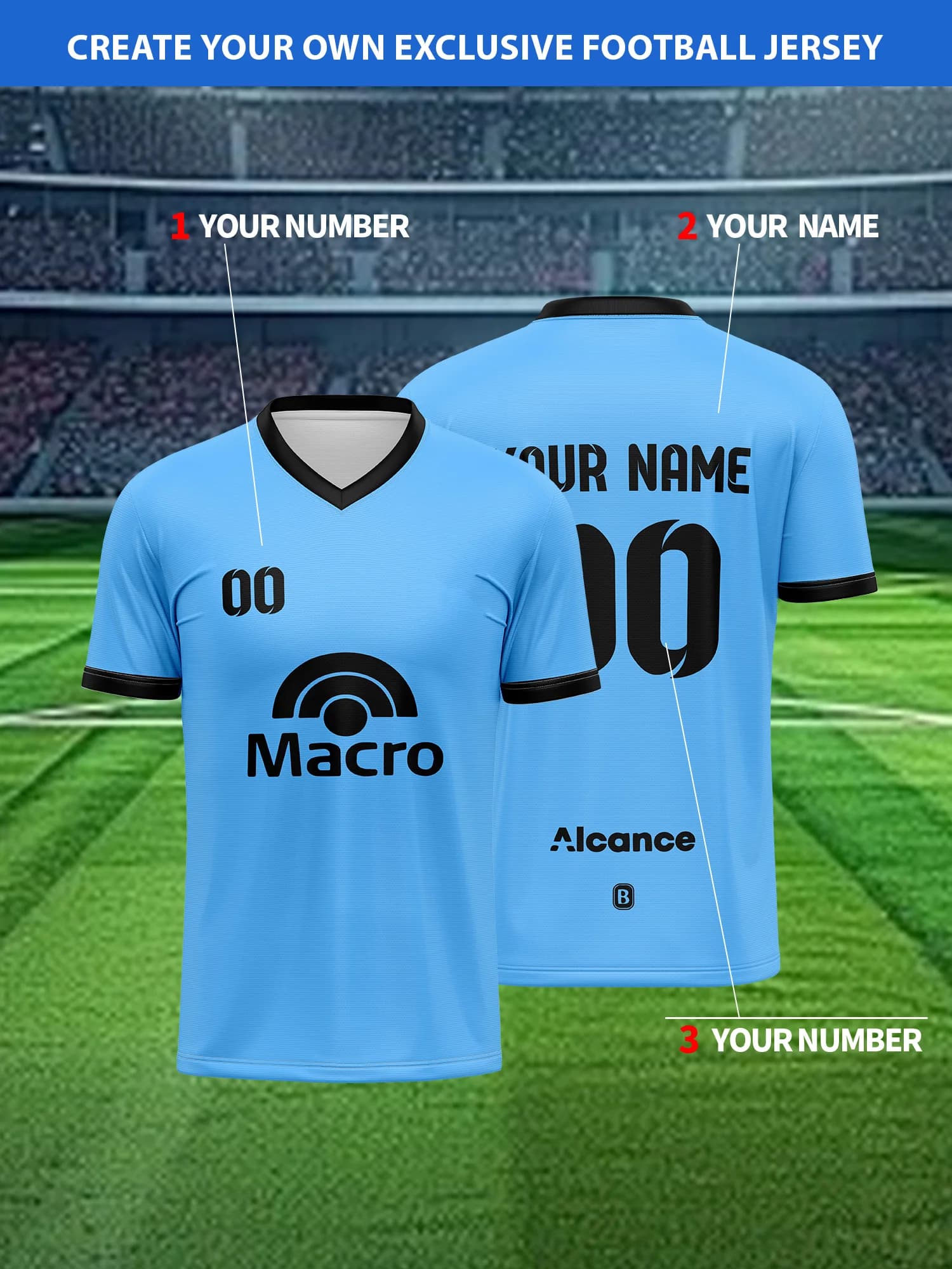 Crea la Tua Maglia da Calcio Personalizzata | Nome e Numero Personalizzati | Maglia da allenamento traspirante per calcio/ maglia da calcio personalizzata in stile partita