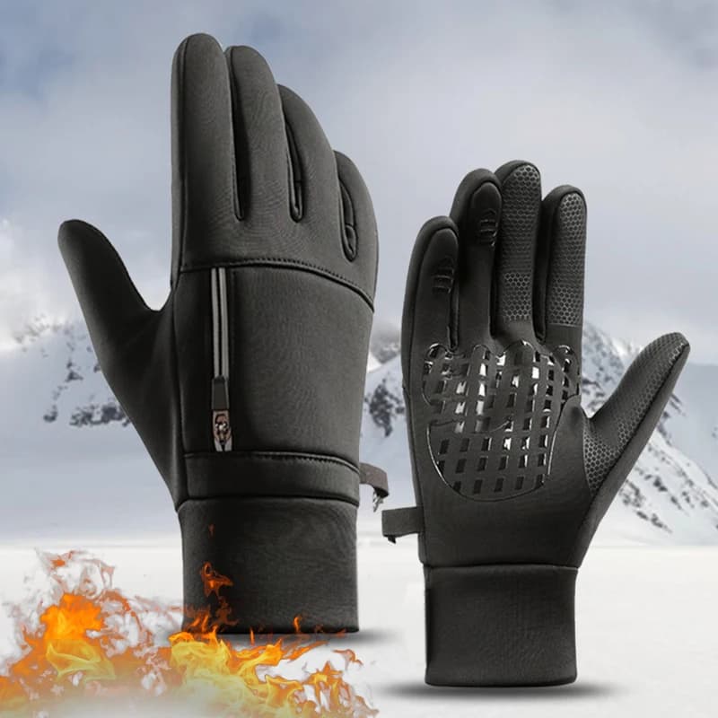 Winter gloves for men and women, waterproof thermal gloves for the cold season, hot gloves for cycling, snow, touchscreen fingers