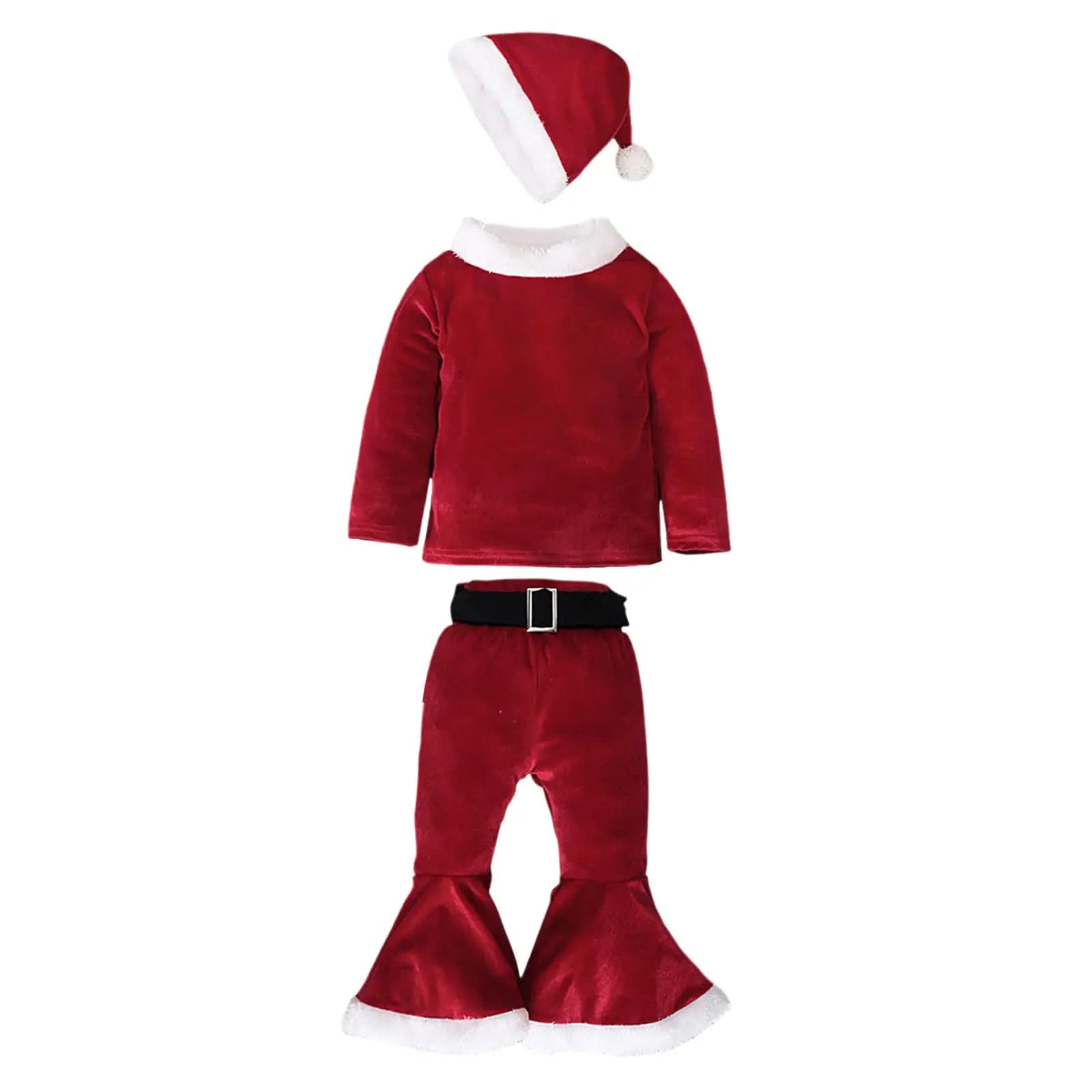 Costume natalizio per bambini con cappello, abbigliamento per feste di carnevale, Capodanno
