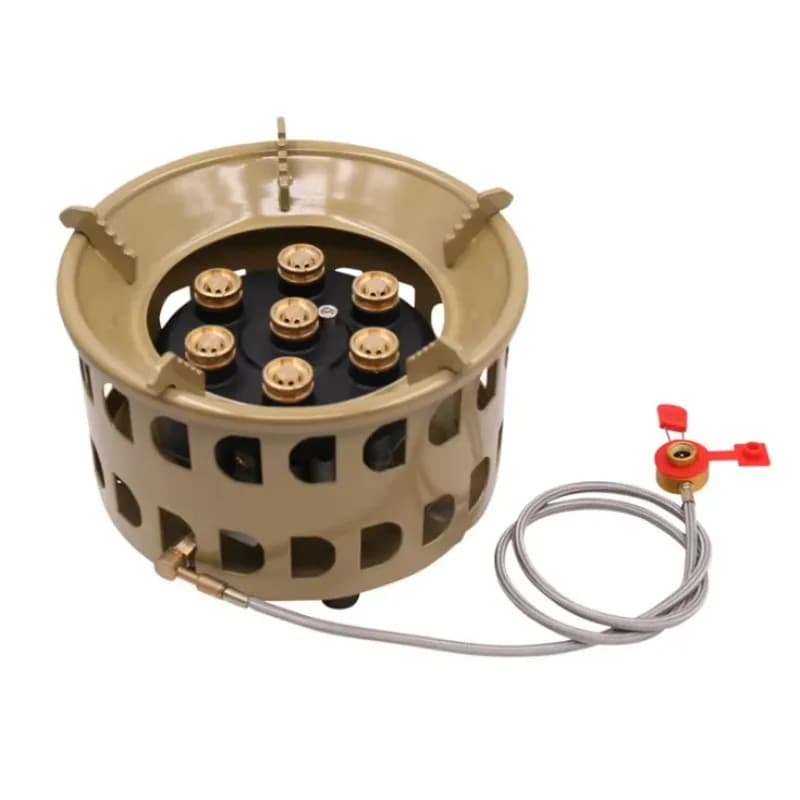 Fornello da campeggio 11800W, potente bruciatore a gas per esterni, fornello portatile antivento per campeggio, viaggi e uso domestico