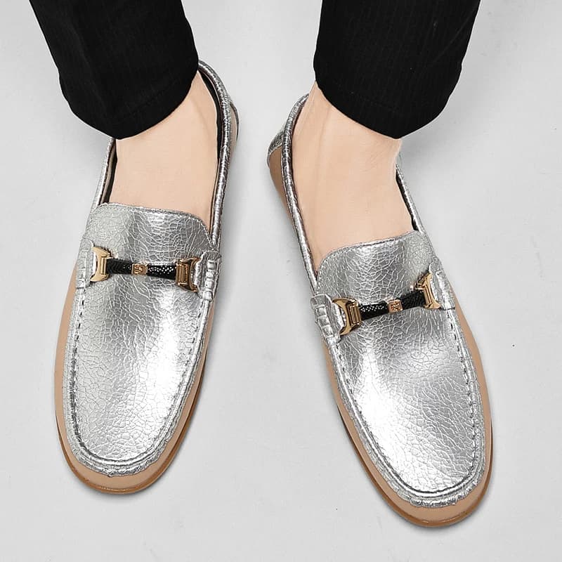 New fashionable high-end men's loafers from Europe America with soft non-slip soles Comfortable Waist Belts Breathable Casual