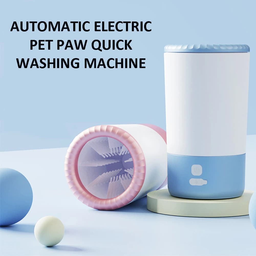 Lavatrice Automatica per Zampe di Animali Domestici, Pulitore Elettrico per Zampe di Cani e Gatti, Pulizia Rapida, Portatile, Impermeabile, Silenziosa