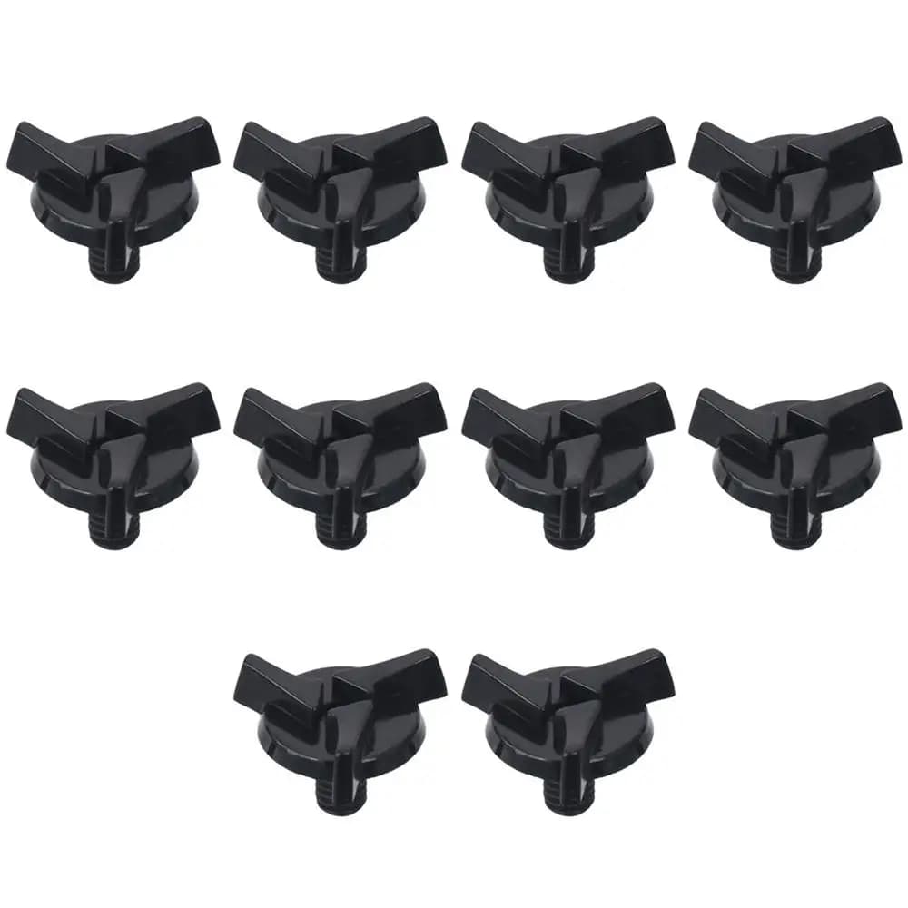 10Pcs viti per casco da moto in plastica accessori per casco parti viti per visiera per casco nero vite per visiera per casco da moto