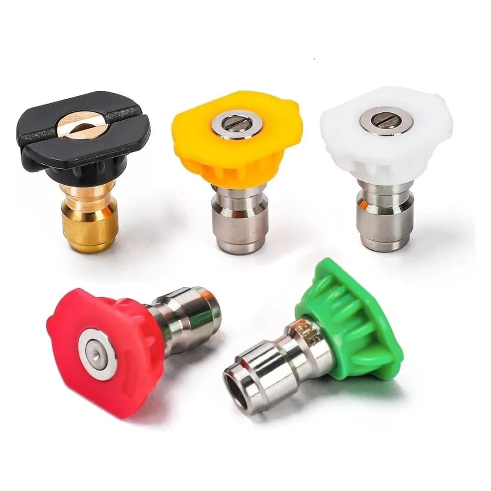 New Stainless Steel Garden Hose Adapter 1/4 Inch High Pressure Power Washer Attachment 3/4 GHT Quick Connect Nozzle Garden Use