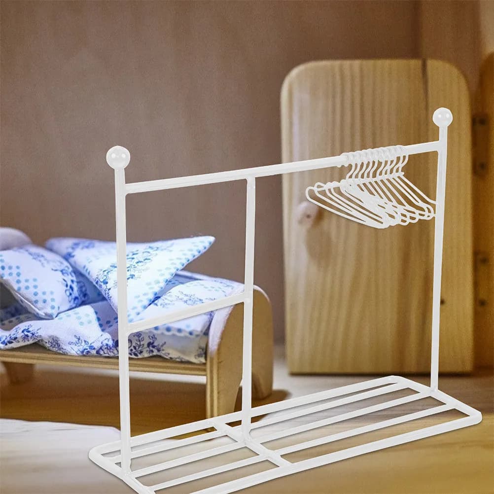 21 Pezzi Mini Appendiabiti in Metallo, Porta Abiti con Superficie Liscia per Organizzazione e Esposizione