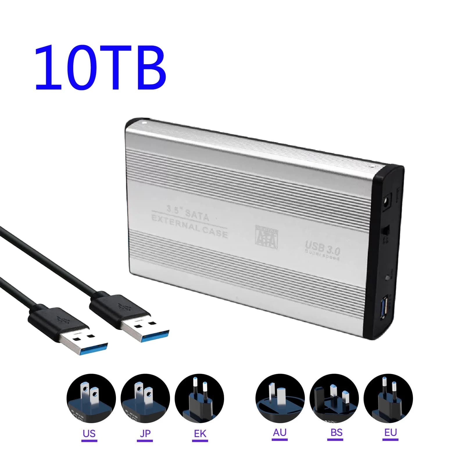NEW External Hard Drive 10TB High Speed Usb 3.0 Storage Disk Ultra Slim Hdd Laptop 3.5" Desktop Backup Drive Shockproof Compact