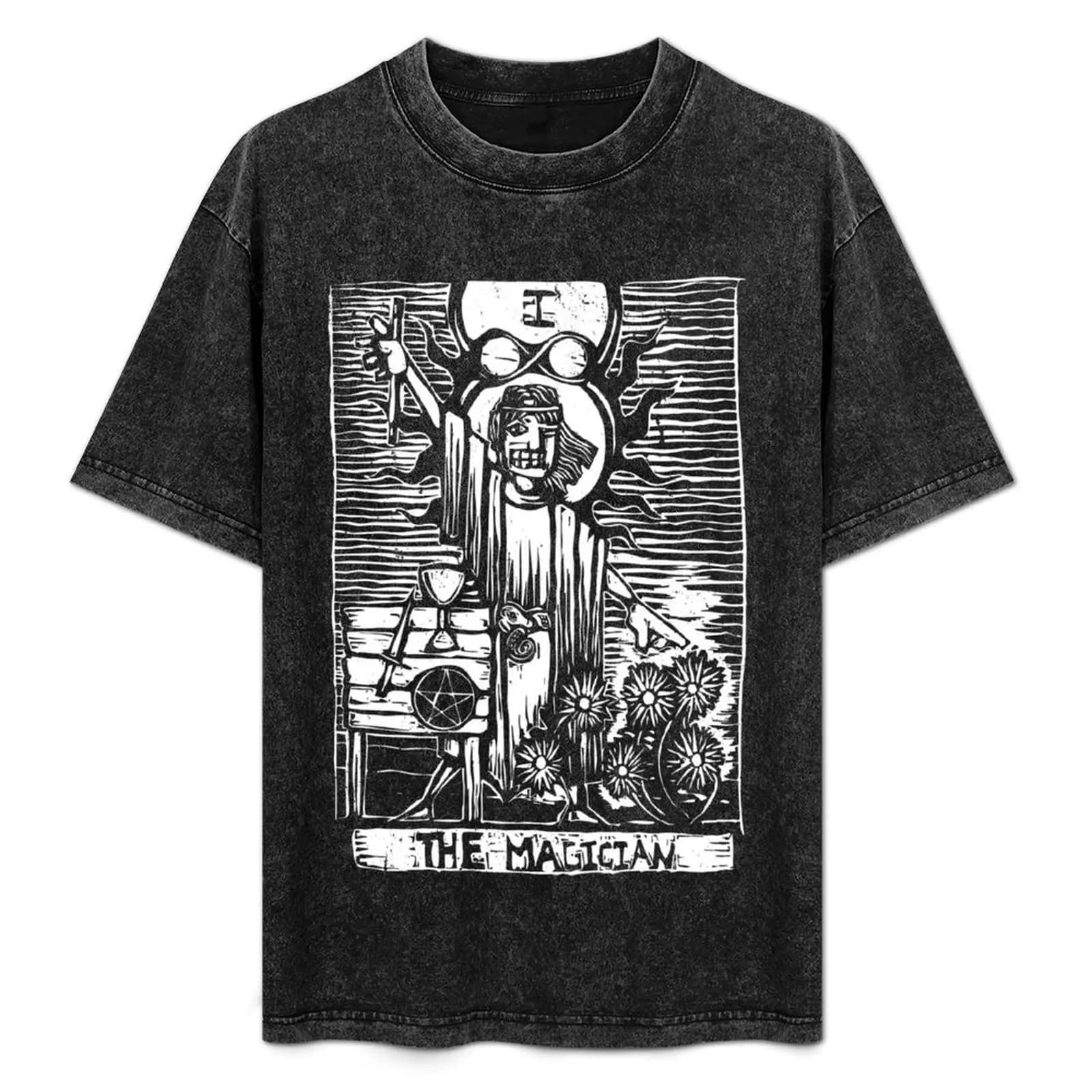Il Mago - Carte dei Tarocchi - Maglietta con i Grandi Arcani - Top casual leggero a maniche corte