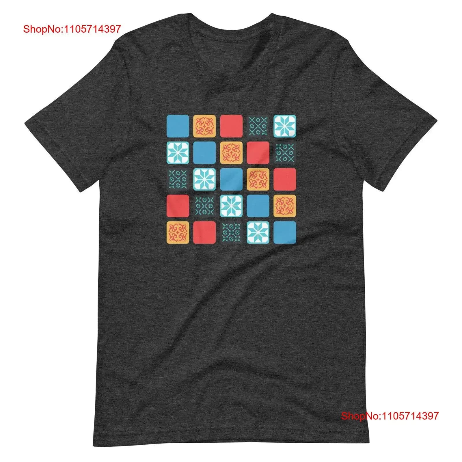Azul T Shirt Board Game Inspired Quilt Pattern Soft Bella Canvas Gamer Unofficial Fan Art vintage Washed Slightly Versatile