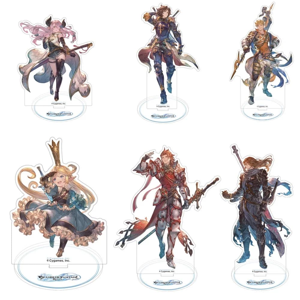 Nuovo Anime GRANBLUE FANTASY Relink Acrilico Figura Acrilica Stand Figura Gioco Figura di Cartone Animato Desktop Decor amico Giocattolo Regalo