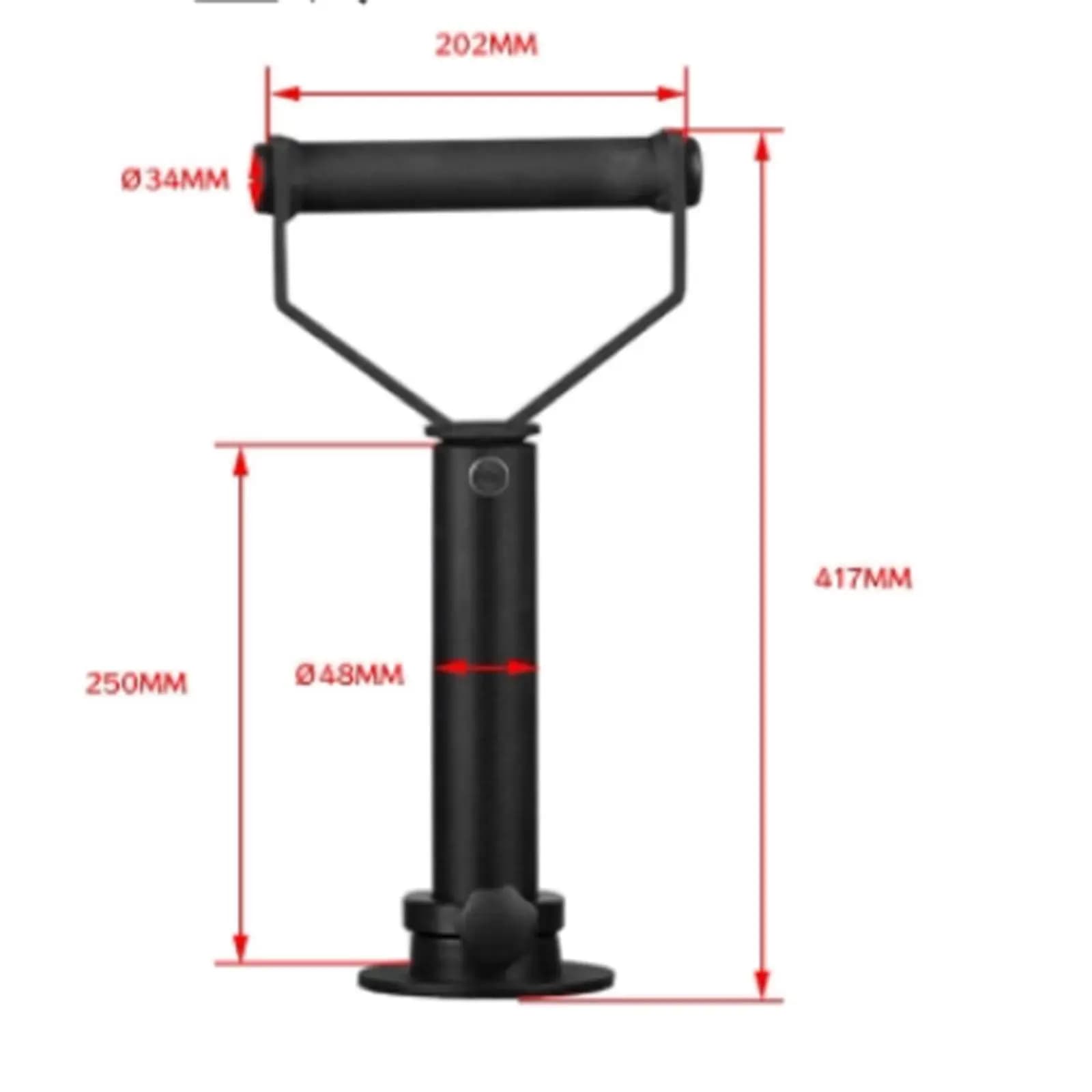 Barbell Handle with Secure Grip Adjustable Weight Setup for Kettlebell Style Training Home Gym Use