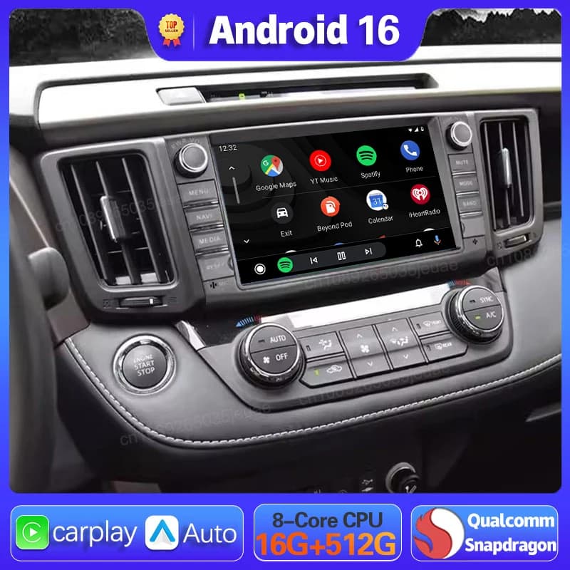 Android 15 Autoradio Per Toyota RAV4 Rav 4 2013 2014 2015 - 2019 Carplay Auto GPS di Navigazione DSP 360 Macchina Fotografica 2 Din Video Stereo