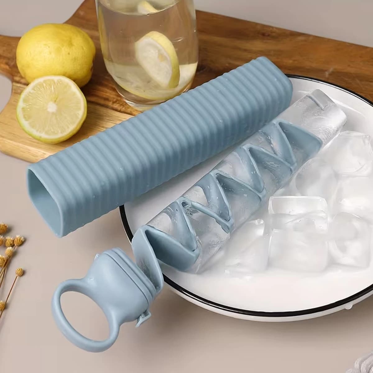 Stampo per ghiaccio estraibile da 1 pezzo, creativo, per uso domestico, stampo per cubetti di ghiaccio, vassoio per ghiaccio, produttore di ghiaccio, vassoio per ghiaccio a striscia lunga, vassoio per ghiaccio in silicone