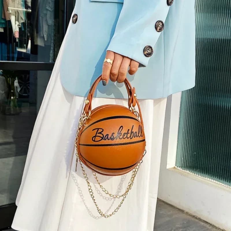 Borsa da basket personalizzata super hot INS da donna Nuova versatile borsa a tracolla monospalla Borsa rotonda in edizione coreana