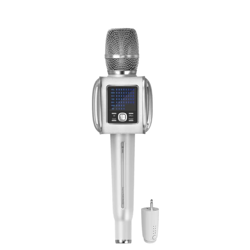 Per Tosing G6 + Webcast professionale Vlog dal vivo Canta Registrazione Elegante macchina per karaoke 10W UHF Microfono dinamico wireless per Vlog