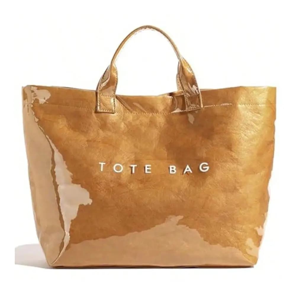 Borsa tote in PVC da donna, elegante borsa a mano, eleva il tuo outfit con questa borsa alla moda
