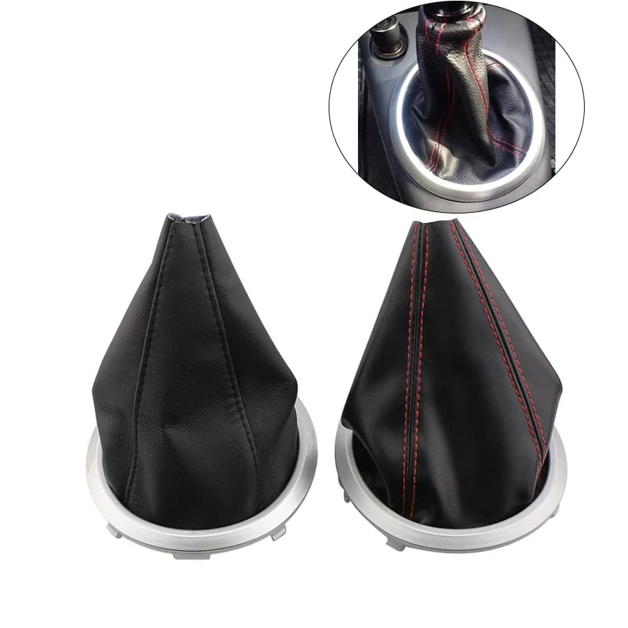 Copertura del bagagliaio della ghetta della manopola del cambio dell'auto collare in pelle PU per Suzuki Swift SX4 Alto MT 2005 - 2016 accessori Auto